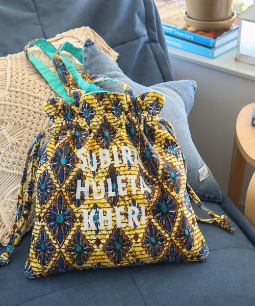 BAYFLOW（ベイフロー）の「[秋冬素材!]【ASANTE SANA】ベロアトート（トートバッグ・レディース・ライトブルー/イエロー/ホワイト/ピンク・00）」の7枚目の写真