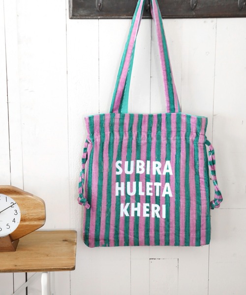 BAYFLOW（ベイフロー）の「[秋冬素材!]【ASANTE SANA】ベロアトート（トートバッグ・レディース・ライトブルー/イエロー/ホワイト/ピンク・00）」の6枚目の写真