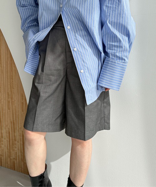 feepur（フェピュール）の「ベーシックハーフパンツ（その他パンツ・レディース・ブラック/グレー・SMALL/MEDIUM）」の2枚目の写真