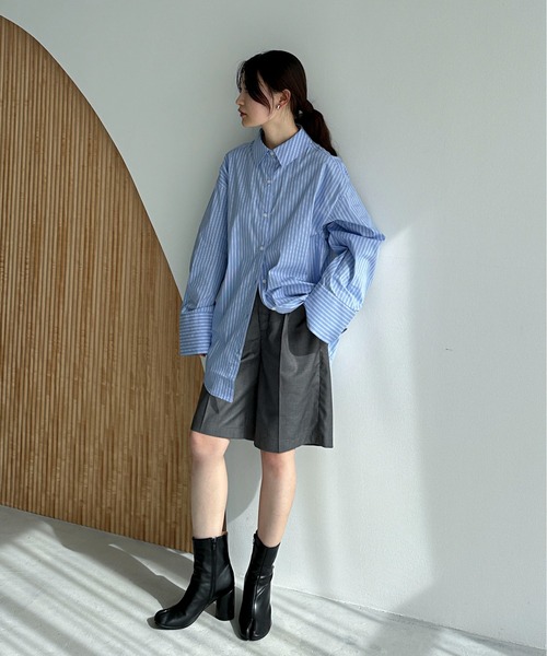 feepur（フェピュール）の「ベーシックハーフパンツ（その他パンツ・レディース・ブラック/グレー・SMALL/MEDIUM）」の3枚目の写真