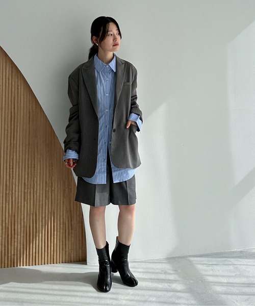 feepur（フェピュール）の「ベーシックハーフパンツ（その他パンツ・レディース・ブラック/グレー・SMALL/MEDIUM）」の6枚目の写真