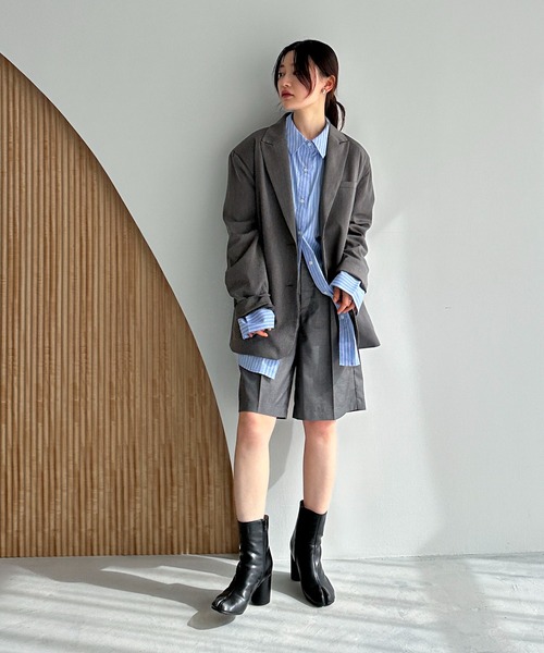 feepur（フェピュール）の「ベーシックハーフパンツ（その他パンツ・レディース・ブラック/グレー・SMALL/MEDIUM）」の7枚目の写真