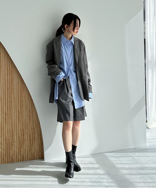 feepur（フェピュール）の「ベーシックハーフパンツ（その他パンツ・レディース・ブラック/グレー・SMALL/MEDIUM）」の8枚目の写真