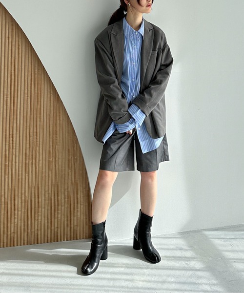 feepur（フェピュール）の「ベーシックハーフパンツ（その他パンツ・レディース・ブラック/グレー・SMALL/MEDIUM）」の9枚目の写真