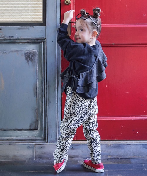 Life Support Products（ライフサポートプロダクツ）の「スウェートﾞ裏毛裾ラウンドトレーナー（スウェット・キッズ・キナリ/チャコール/グリーン/オフホワイト/杢グレー/ブラック・100/110/120/130/140/150/80/90/95）」の22枚目の写真