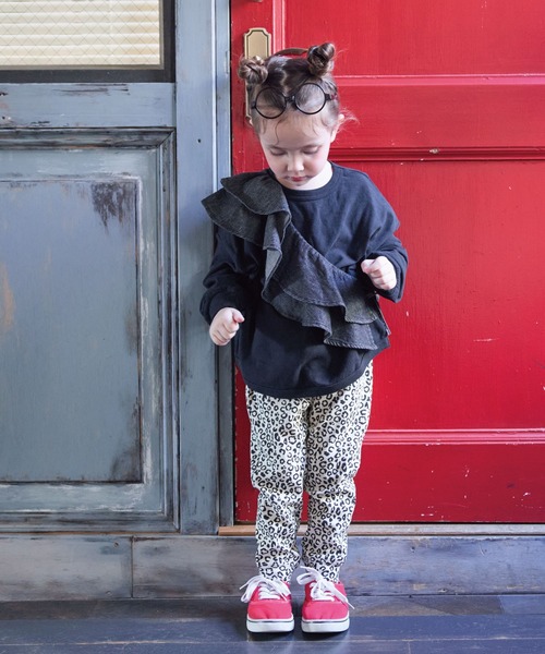 Life Support Products（ライフサポートプロダクツ）の「スウェートﾞ裏毛裾ラウンドトレーナー（スウェット・キッズ・キナリ/チャコール/グリーン/オフホワイト/杢グレー/ブラック・100/110/120/130/140/150/80/90/95）」の20枚目の写真