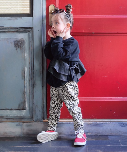 Life Support Products（ライフサポートプロダクツ）の「スウェートﾞ裏毛裾ラウンドトレーナー（スウェット・キッズ・キナリ/チャコール/グリーン/オフホワイト/杢グレー/ブラック・100/110/120/130/140/150/80/90/95）」の21枚目の写真