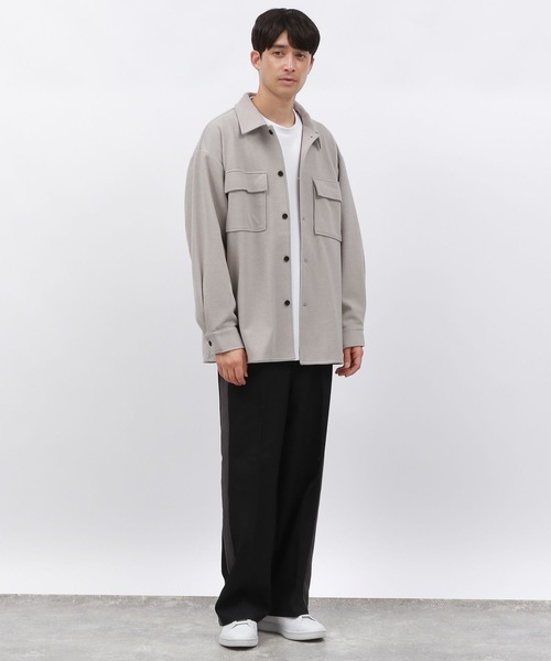 LAKOLE（ラコレ）の「ウーリーテックCPOシャツジャケット / 116725（ブルゾン・メンズ・ブラック/オフホワイト/ブラウン/グリーン・MEDIUM/LARGE/X-LARGE）」の22枚目の写真