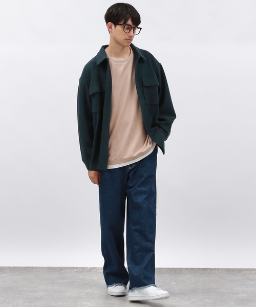 LAKOLE（ラコレ）の「ウーリーテックCPOシャツジャケット / 116725（ブルゾン・メンズ・ブラック/オフホワイト/ブラウン/グリーン・MEDIUM/LARGE/X-LARGE）」の19枚目の写真