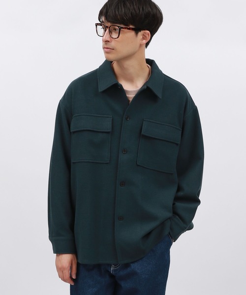 LAKOLE（ラコレ）の「ウーリーテックCPOシャツジャケット / 116725（ブルゾン・メンズ・ブラック/オフホワイト/ブラウン/グリーン・MEDIUM/LARGE/X-LARGE）」の20枚目の写真