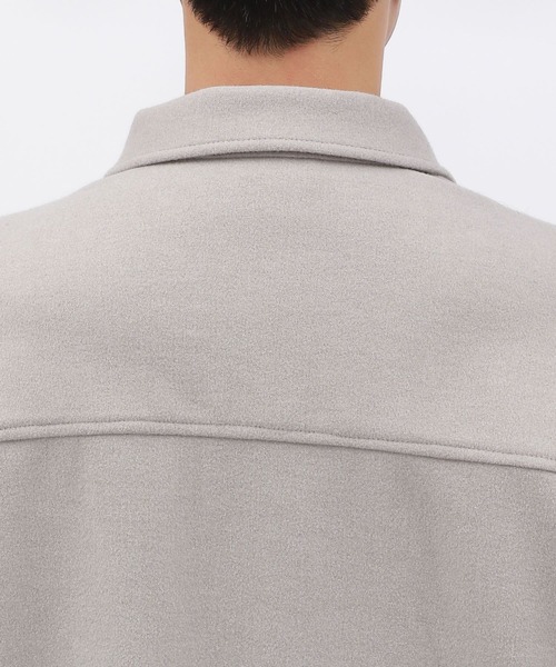 LAKOLE（ラコレ）の「ウーリーテックCPOシャツジャケット / 116725（ブルゾン・メンズ・ブラック/オフホワイト/ブラウン/グリーン・MEDIUM/LARGE/X-LARGE）」の12枚目の写真