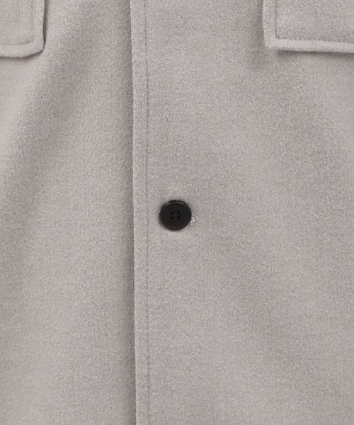 LAKOLE（ラコレ）の「ウーリーテックCPOシャツジャケット / 116725（ブルゾン・メンズ・ブラック/オフホワイト/ブラウン/グリーン・MEDIUM/LARGE/X-LARGE）」の6枚目の写真