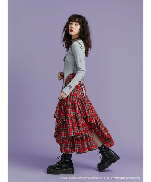 jouetie（ジュエティ）の「【ジョジョの奇妙な冒険 ストーンオーシャン】ガーターフィットTシャツ（Tシャツ/カットソー・レディース・ブラック/オフホワイト/ブルー・MEDIUM）」の12枚目の写真