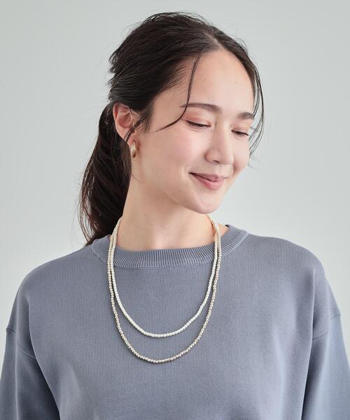 SHOO・LA・RUE(シューラルー)の「◆メッキ玉フェイクパールネックレス(ネックレス・レディース・シルバー/ゴールド・00)」の3枚目の写真