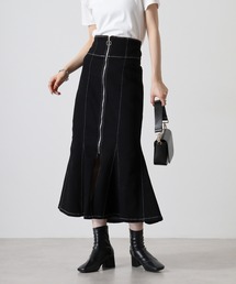 .works スーパーストレッチデニム ZIPマーメイドスカート