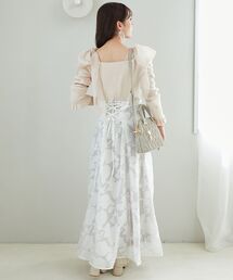 MAJESTIC LEGON | ニットドッキング肩リボンワンピ(ワンピース)