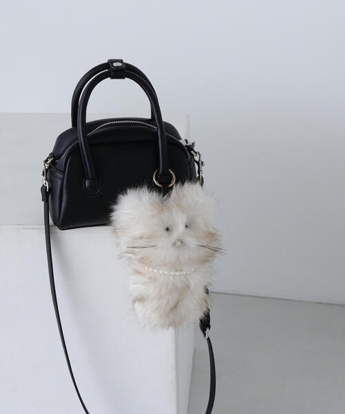 NATURAL BEAUTY BASIC(ナチュラルビューティーベーシック)の「◇チンチラキャットチャーム(チャーム・レディース・オフホワイト/グレー・フリ-)」の9枚目の写真