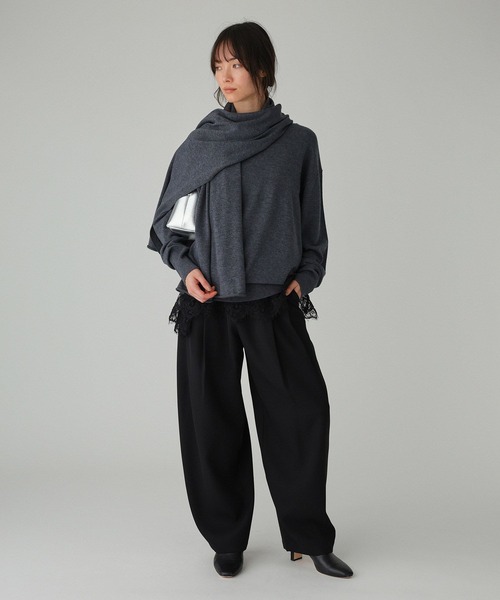 BABYLONE（バビロン）の「トリクシオンタックパンツ（その他パンツ・レディース・グレー/ブラック/ライトベージュ/ダークブラウン/ベージュ・36inch/38inch）」の13枚目の写真