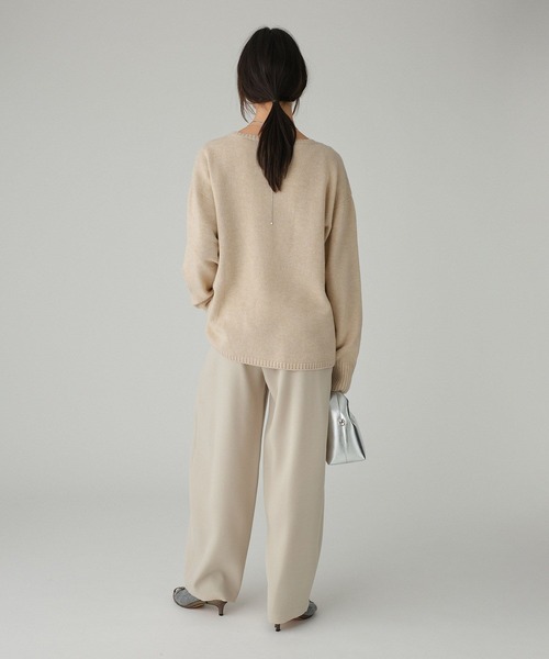 BABYLONE（バビロン）の「トリクシオンタックパンツ（その他パンツ・レディース・グレー/ブラック/ライトベージュ/ダークブラウン/ベージュ・36inch/38inch）」の12枚目の写真