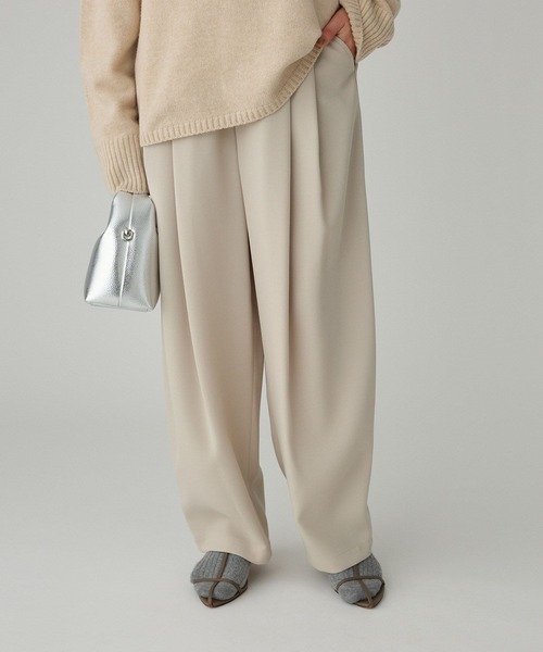 BABYLONE（バビロン）の「トリクシオンタックパンツ（その他パンツ・レディース・グレー/ブラック/ライトベージュ/ダークブラウン/ベージュ・36inch/38inch）」の6枚目の写真