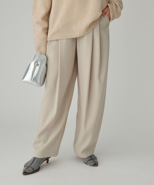 BABYLONE（バビロン）の「トリクシオンタックパンツ（その他パンツ・レディース・グレー/ブラック/ライトベージュ/ダークブラウン/ベージュ・36inch/38inch）」の7枚目の写真