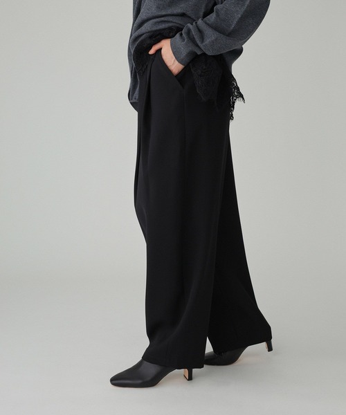 BABYLONE（バビロン）の「トリクシオンタックパンツ（その他パンツ・レディース・グレー/ブラック/ライトベージュ/ダークブラウン/ベージュ・36inch/38inch）」の18枚目の写真