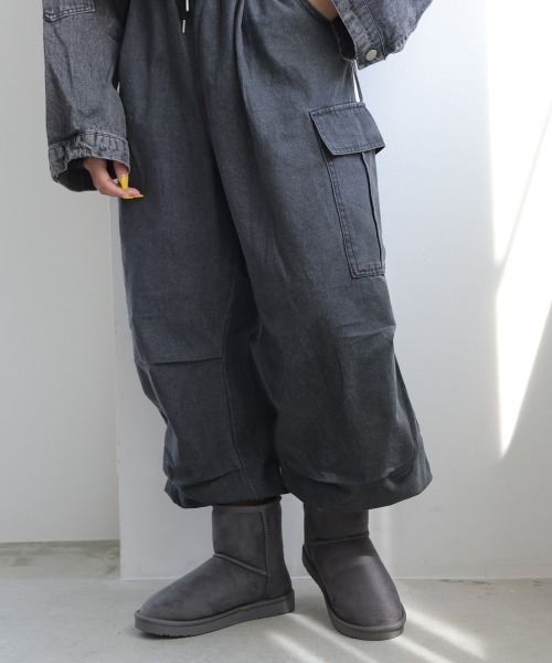 DEMETER(デメテル)の「軽量 ボリュームファー ショート丈 ムートンブーツ(ブーツ・レディース・ブラウン系その他/ブラック/ベージュ/グレー/キャメル・S/M/L/LL)」の22枚目の写真