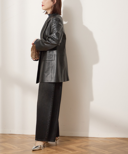 journal standard L'essageレザーオーバーサイズジャケット journal standard L'essage（ジャーナルスタンダードレサージュ