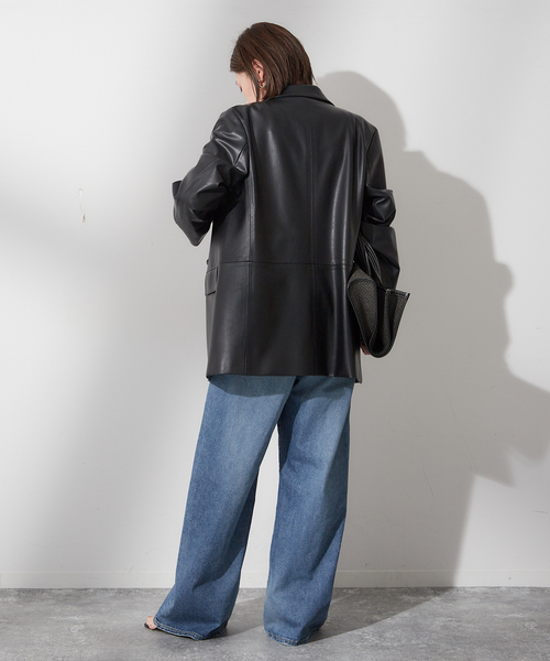 journal standard L'essageレザーオーバーサイズジャケット journal standard L'essage（ジャーナルスタンダードレサージュ