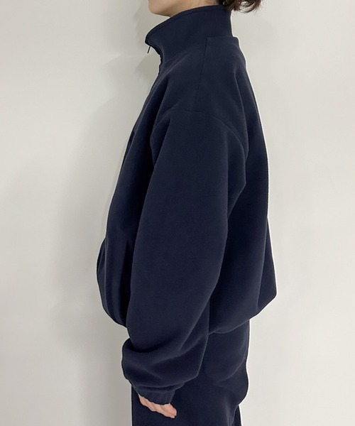 MUHET(ミュエータ)の「【セットアップ可能】フリースジャケット(ブルゾン・レディース・カーキ/チャコールグレー/ネイビー・MEDIUM/LARGE/SMALL)」の19枚目の写真