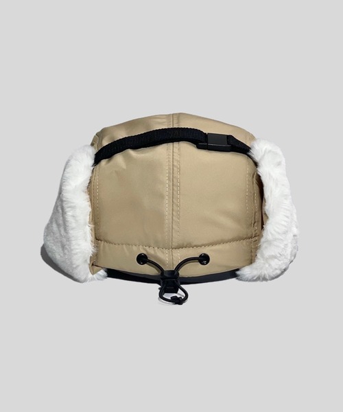 DAY CLOSET(デイ クローゼット)の「レディース ミリタリーボアフライトキャップ 耳当て付き(ニットキャップ/ビーニー・レディース・ブラック/ベージュ・ONE SIZE)」の21枚目の写真