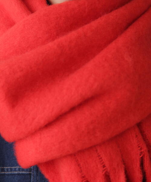 FREE'S MART(フリーズマート)の「◆大判無地ストール(ストール/ショール・レディース・ホワイト/レッド/ネイビー・フリ-)」の9枚目の写真