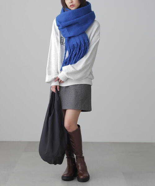 FREE'S MART(フリーズマート)の「◆大判無地ストール(ストール/ショール・レディース・ホワイト/レッド/ネイビー・フリ-)」の15枚目の写真