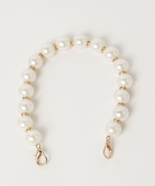 セール】パールバッグ パールチェーン チェーンストラップ 巾着バッグ