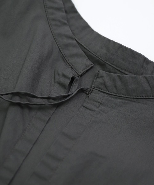 Brocante（ブロカント）の「[Brocante / ブロカント] CM50/ブロード ボレロシャツ（シャツ/ブラウス・レディース・チャコールグレー/ブルー/ホワイト/ベージュ・2）」の9枚目の写真