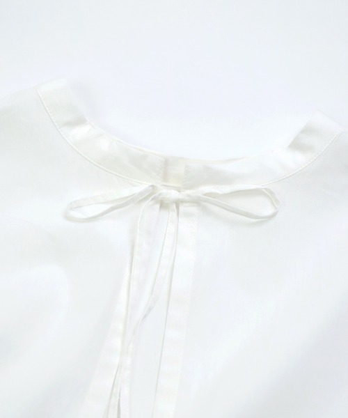 Brocante（ブロカント）の「[Brocante / ブロカント] CM50/ブロード ボレロシャツ（シャツ/ブラウス・レディース・チャコールグレー/ブルー/ホワイト/ベージュ・2）」の13枚目の写真