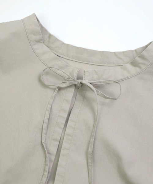 Brocante（ブロカント）の「[Brocante / ブロカント] CM50/ブロード ボレロシャツ（シャツ/ブラウス・レディース・チャコールグレー/ブルー/ホワイト/ベージュ・2）」の18枚目の写真
