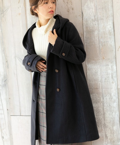 PREFERIR（プレフェリール）の「フード付き ミドル丈 コート（ノー