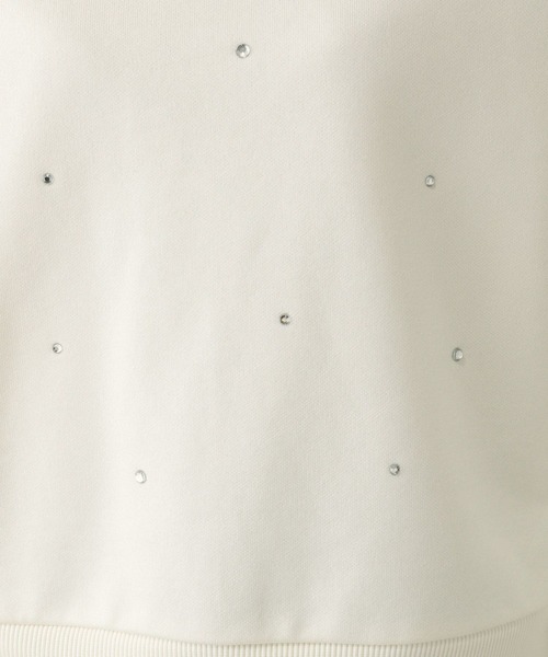 GLOBAL WORK（グローバルワーク）の「乾きやすい起毛ビジュー/147386（スウェット・レディース・ブラック/アイボリー/杢グレー・MEDIUM/LARGE）」の9枚目の写真