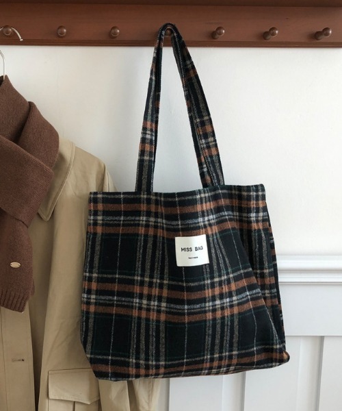 Vipoa（ヴィポア）の「check flannel tote bag（トートバッグ・レディース・A/B/C/D/E/F/G・FREE）」の16枚目の写真
