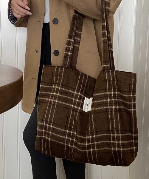 Vipoa（ヴィポア）の「check flannel tote bag（トートバッグ・レディース・A/B/C/D/E/F/G・FREE）」の18枚目の写真
