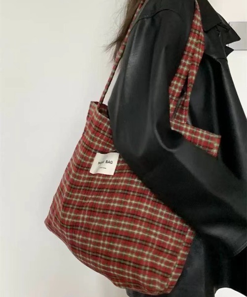 Vipoa（ヴィポア）の「check flannel tote bag（トートバッグ・レディース・A/B/C/D/E/F/G・FREE）」の12枚目の写真