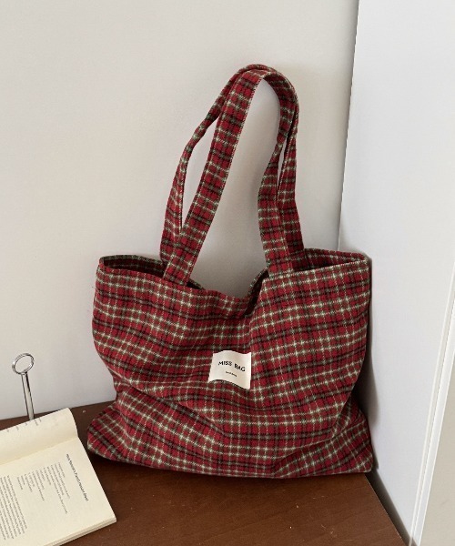 Vipoa（ヴィポア）の「check flannel tote bag（トートバッグ・レディース・A/B/C/D/E/F/G・FREE）」の13枚目の写真