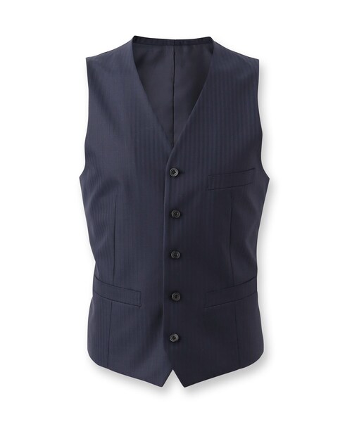 TAKEO KIKUCHI（タケオキクチ）の「【3ピースセット】シャイニーヘリンボン スーツ（スーツセット・メンズ・ブラック系2/チャコール/ネイビー系9・02/03/04）」の5枚目の写真