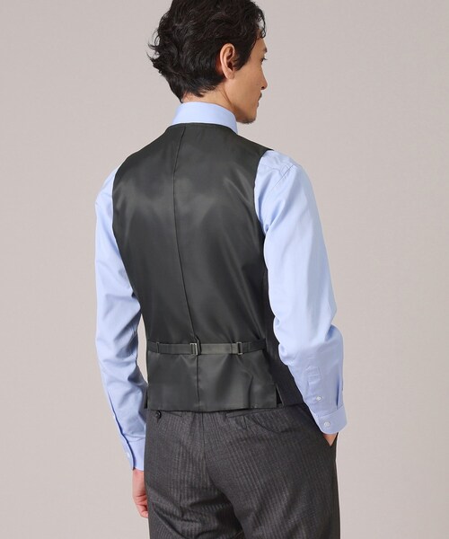 TAKEO KIKUCHI（タケオキクチ）の「【3ピースセット】シャイニーヘリンボン スーツ（スーツセット・メンズ・ブラック系2/チャコール/ネイビー系9・02/03/04）」の8枚目の写真