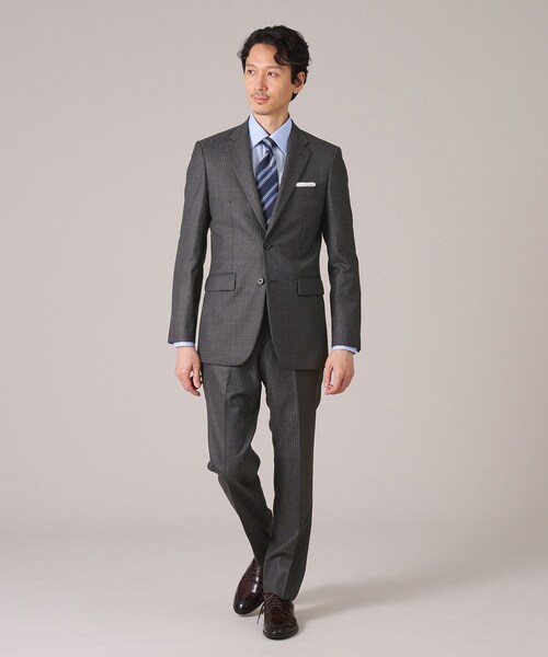 セール】【3ピースセット】シャイニーヘリンボン スーツ（スーツセット