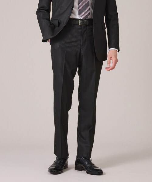 TAKEO KIKUCHI（タケオキクチ）の「【3ピースセット】シャイニーヘリンボン スーツ（スーツセット・メンズ・ブラック系2/チャコール/ネイビー系9・02/03/04）」の17枚目の写真
