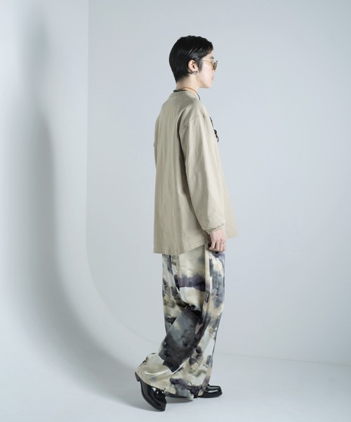 Aphlotus（アプロタス）の「フロントタック アブストラクト グラフィック シルクタッチ イージーパンツ（その他パンツ・メンズ・ブラック/ブルー/グレー・MEDIUM/SMALL/LARGE）」の22枚目の写真