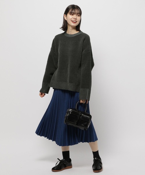 niko and...（ニコアンド）の「リバーシブルモールニットプルオーバー（ニット/セーター・レディース・ネイビー/イエロー/チャコール/アイボリー・MEDIUM/LARGE）」の15枚目の写真