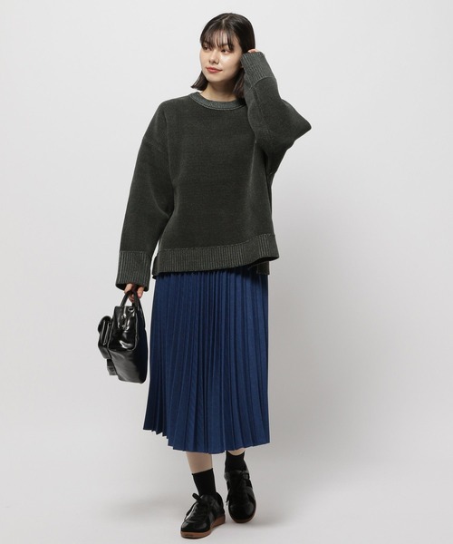 niko and...（ニコアンド）の「リバーシブルモールニットプルオーバー（ニット/セーター・レディース・ネイビー/イエロー/チャコール/アイボリー・MEDIUM/LARGE）」の16枚目の写真